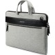 Laptop çantası 13 inç gri neopren MacBook Air 13.6 ve Pro 14.2 uyumlu omuz askılı