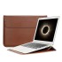 Laptop Kılıfı 15-16 inç PU Deri İnce Hafif Standlı Tasarım Su Geçirmez Taşınabilir Koruyucu Sleeve