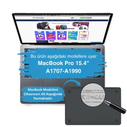MacBook Pro 15 A1707 A1990 Cerceveli Anti Glare Ekran Koruyucu Yansima Onleyici