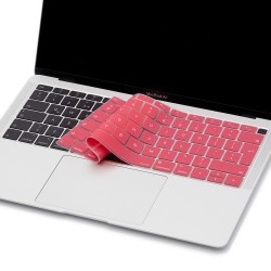 Laptop MacBook Air 13inc Klavye Koruyucu A1932 2018/2019 Uyumlu Avrupa İngilizce Baskı Silikon Kılıf