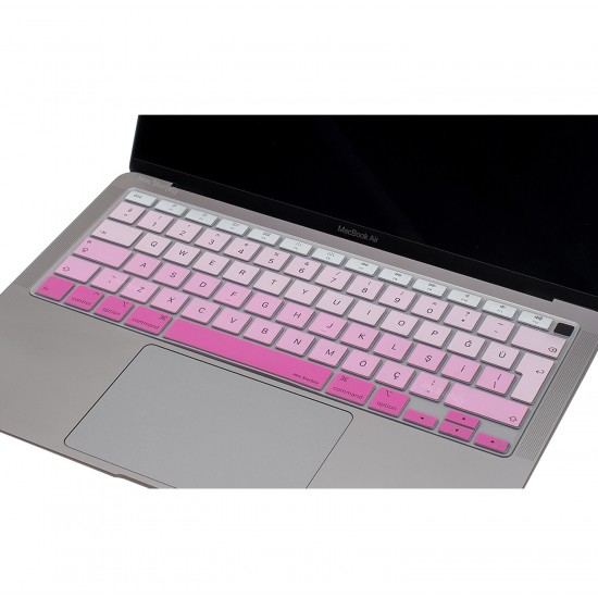 Laptop MacBook Air 13inc Klavye Koruyucu A2179 A2337 2020 2021 Uyumlu Türkçe Baskılı Gradient Laptop MacBook Air 13inc Klavye Koruyucu A2179 A2337 2020 2021 Uyumlu Türkçe Baskılı Gradient