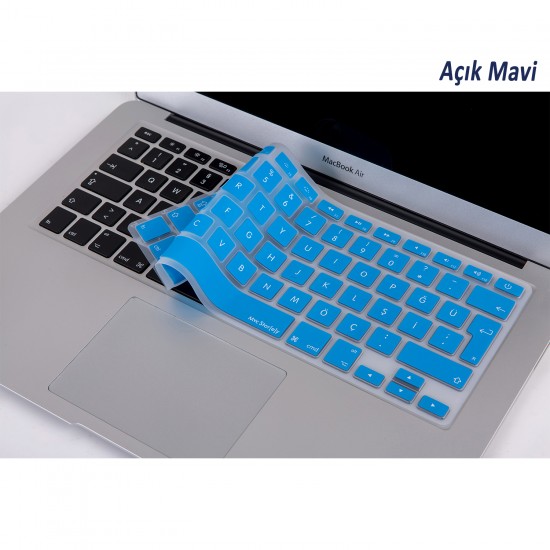 Türkçe Klavye Kılıfı Macbook Air 11 inç 2010-2015 ile Uyumlu