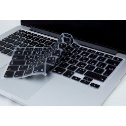 McStorey Laptop Macbook Air Pro ile Uyumlu Klavye Koruyucu A1278 A1466 A1502 UKTip Arapça Baskı