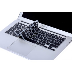 Laptop MacBook Air Pro Klavye Koruyucu Kılıf 13inc 15inc 17inc Arabic US Baskı A1278 A1466 Arapça