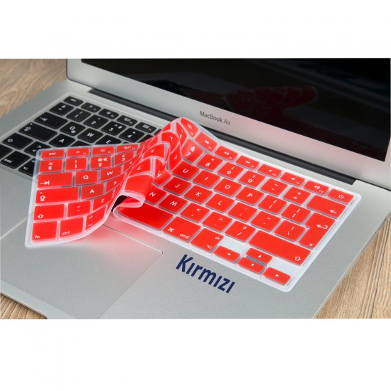 Macbook Klavye Koruyucu Air Pro UK İngilizce (Eski USB'li Model 2008-2017) ile Uyumlu