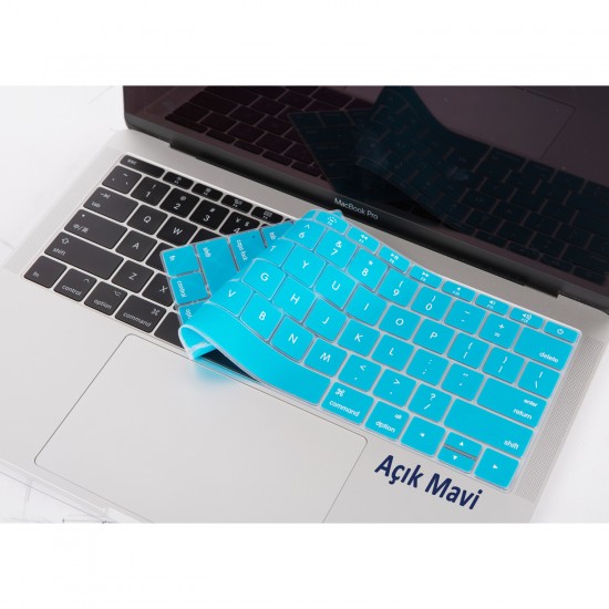 Laptop Macbook Pro Klavye Kılıf US(ABD) İngilizce Baskılı A1534 A1708 ile Uyumlu