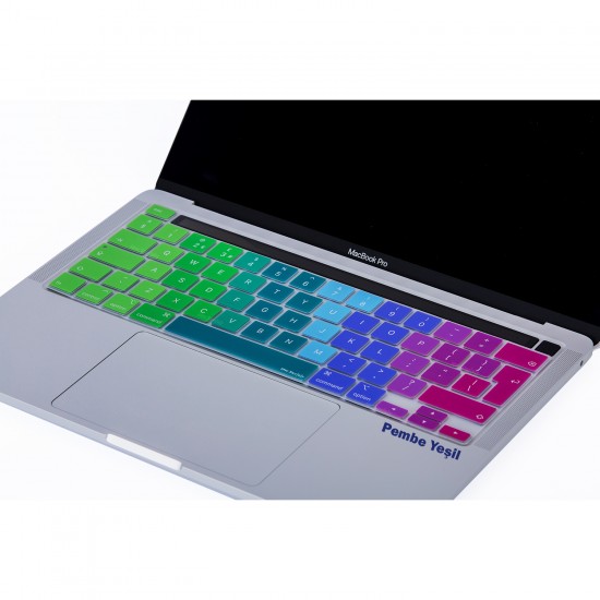 Macbook Pro Klavye Kılıfı 13inç M1-M2 UK(EU) İngilizce A2338 2289 2251 A2141 Uyumlu Dazzle