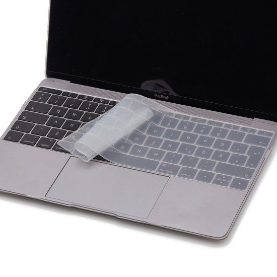Laptop Macbook Pro Klavye Koruyucu (UK-EU İngilizce) 12inç A1534 - 13inç A1708 ile Uyumlu