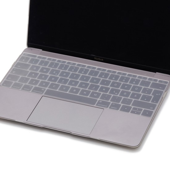 Laptop Macbook Pro Klavye Koruyucu (UK-EU İngilizce) 12inç A1534 - 13inç A1708 ile Uyumlu