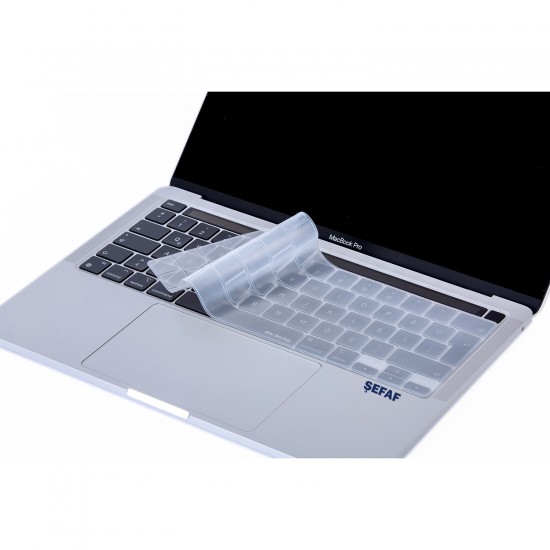 Macbook Pro Klavye Koruyucu (Türkçe Q) TouchBar'lı A1706 1989 2159 A1707 A1990 ile Uyumlu
