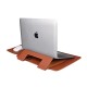 Laptop MacBook Stand 13inc Koruyucu Kese Deri Kılıf Kadın Erkek Laptop Çantası Mouse Pad Şarj Aleti Kılıfı