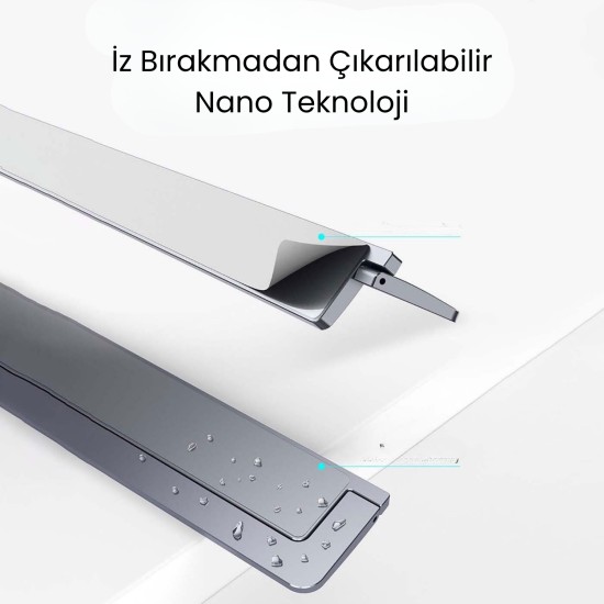Laptop Stand Ultra İnce 4 mm Katlanabilir Alüminyum Ergonomik – 11.6–17 İnç Uyumlu