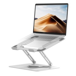 Laptop Standı 360 Derece Döner Yükseklik Ayarlı Katlanabilir Alüminyum Ergonomik Notebook Tablet Uyumlu