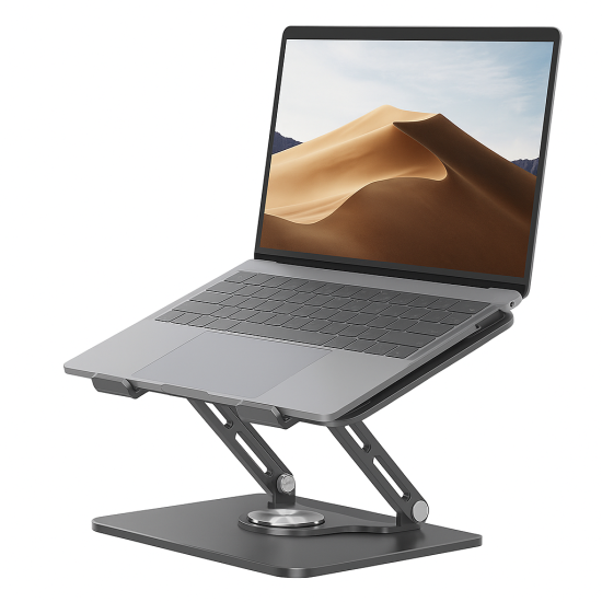 Laptop standı gümüş renk ayarlanabilir alüminyum ergonomik