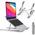 Laptop Standı Taşınabilir Katlanabilir Metal Alüminyum Notebook MacBook Uyumlu Ergonomik Yükseltici Stand 10-17 inç Havalandırma Tasarım