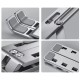 6 kademeli yukseklik ayarli laptop stand tasinabilir aluminyum notebook stand