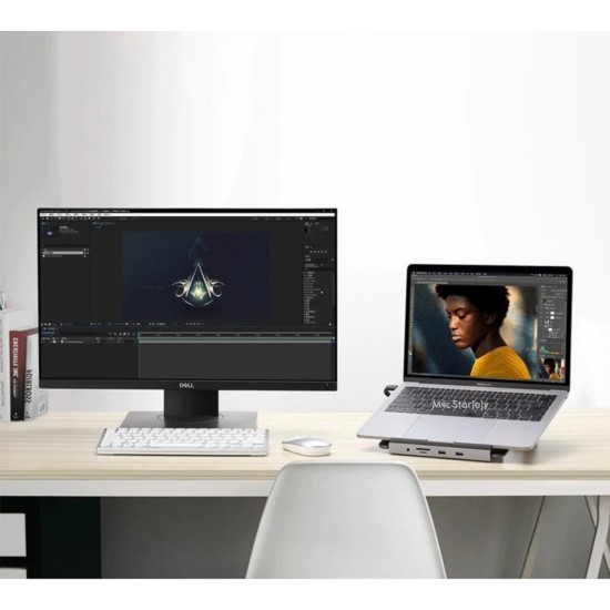 McStorey 12-in-1 USB-C Docking Station Laptop Stand 4K HDMI 100W PD