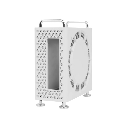 Mac Mini M4 TPU kırılmaz dikey kılıf siyah soğutma standı