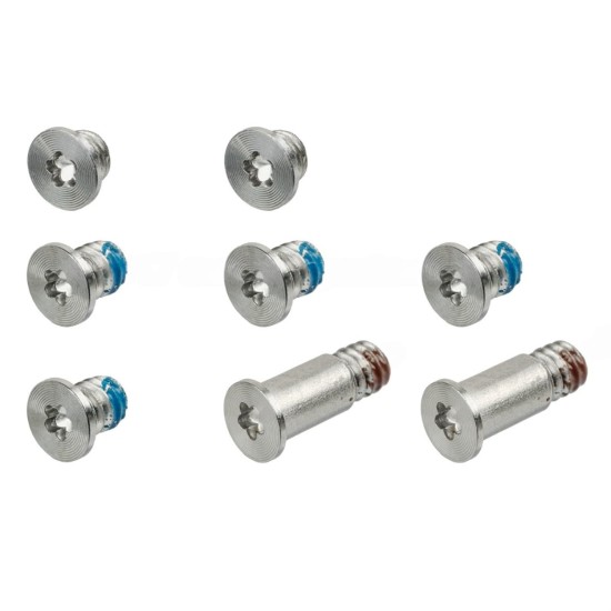 MacBook 12 inç A1534 Alt Kapak Vidaları Seti 8 Parça P5 Pentalobe Uyumlu Vida (2015-2017)