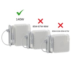 MacBook 140W Adaptör Kılıfı – TPU Sert Kapak Premium Koruma ve Tam Uyum