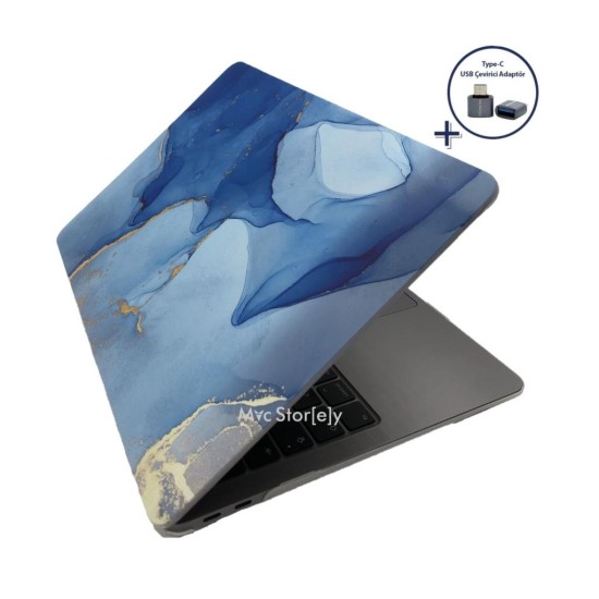 MacBook Air 13 Kılıf M1 Mat TPU Lazer Baskılı İnce Hafif Darbe Çizik Koruma A1932 A2179 A2337 Uyumlu