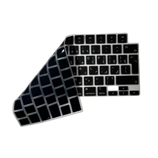 MacBook Air 13,6 inç Farsça Klavye Koruyucu Persian Harf Baskılı A2681 M2 Air 15,3 Pro 14 16