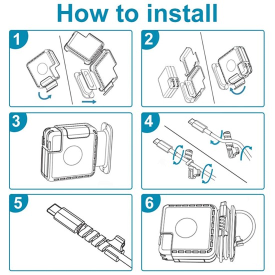 MacBook Air 13.6 M2 M3 35W küçük gövde adaptör kılıf