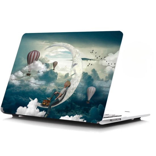 MacBook Air 13 inç A1369 A1466 TPU lazer baskı sert kılıf ince hafif