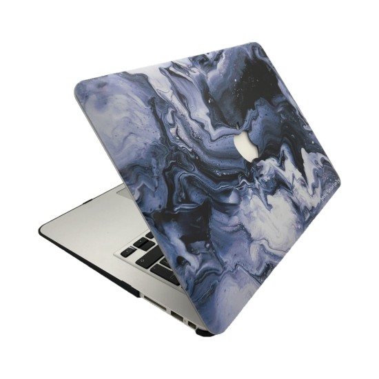 MacBook Air 13 inç A1369 A1466 Mermer Desenli Sert Kapak TPU Darbe Emici İnce Hafif Koruyucu Laptop Kılıfı