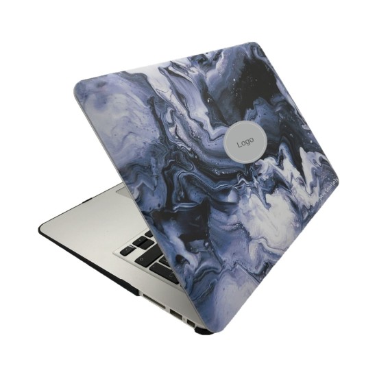 MacBook Air 13 inç A1369 A1466 Mermer Desenli Sert Kapak TPU Darbe Emici İnce Hafif Koruyucu Laptop Kılıfı