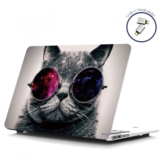 MacBook Air Kılıf 13inc HardCase Touch ID A1932 2018/2019 Uyumlu Kılıf Cat01N MacBook Air Kılıf 13inc HardCase Touch ID A1932 2018/2019 Uyumlu Kılıf Cat01N