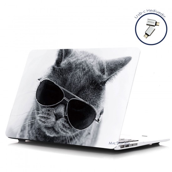 MacBook Air Kılıf 13inc HardCase Touch ID A1932 2018/2019 Uyumlu Kılıf Cat01N MacBook Air Kılıf 13inc HardCase Touch ID A1932 2018/2019 Uyumlu Kılıf Cat01N