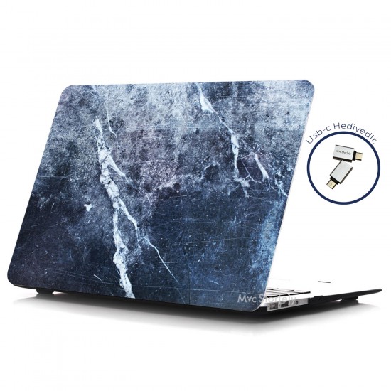 MacBook Air Kılıf 13inc HardCase Touch ID A1932 2018/2019 Uyumlu Kılıf Marble09N MacBook Air Kılıf 13inc HardCase Touch ID A1932 2018/2019 Uyumlu Kılıf Marble09N