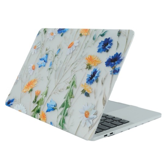 MacBook Air 13 inç çiçek desenli mat TPU sert kılıf A1369 A1466 uyumlu
