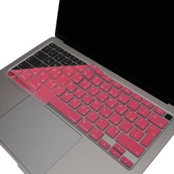 MacBook Air 13 inç klavye koruyucu Arapça baskılı UK Enter uyumlu M1 A2337 A2179 silikon