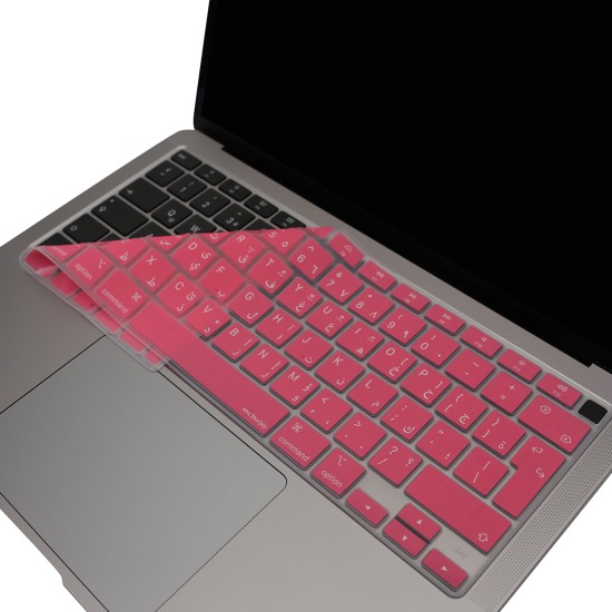 MacBook Air 13 Arapça UK Enter klavye koruyucu A2337 A2179 silikon