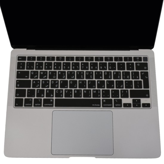 MacBook Air 13 Arapça UK Enter klavye koruyucu A2337 A2179 silikon