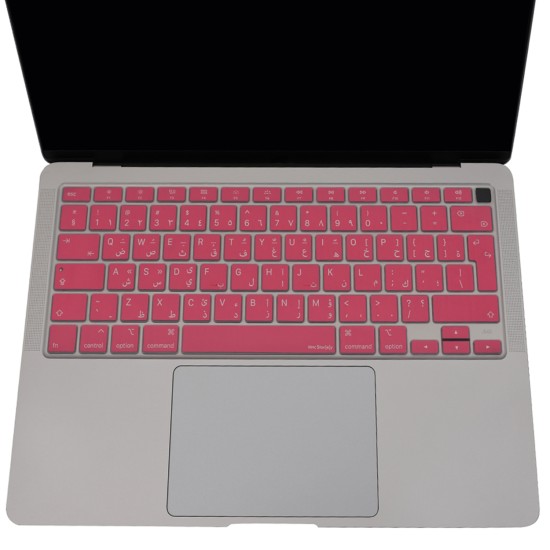 MacBook Air 13 Arapça UK Enter klavye koruyucu A2337 A2179 silikon