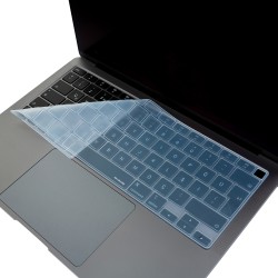 MacBook Air 13 İnç M1 Silikon Klavye Koruyucu UK İngilizce Baskılı İnce Yıkanabilir Koruma