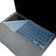 MacBook Air 13 A2179 A2337 UK İngilizce silikon klavye koruyucu şeffaf siyah