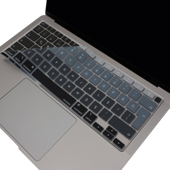 MacBook Air 13 Türkçe Q Ombre Silikon Klavye Koruyucu A2337 A2179