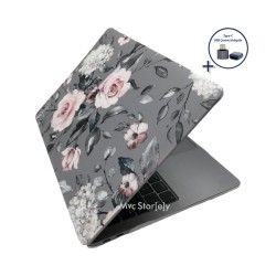 MacBook Air 13 Kılıf M1 Mat TPU Lazer Baskılı İnce Hafif Darbe Çizik Koruma A1932 A2179 A2337 Uyumlu