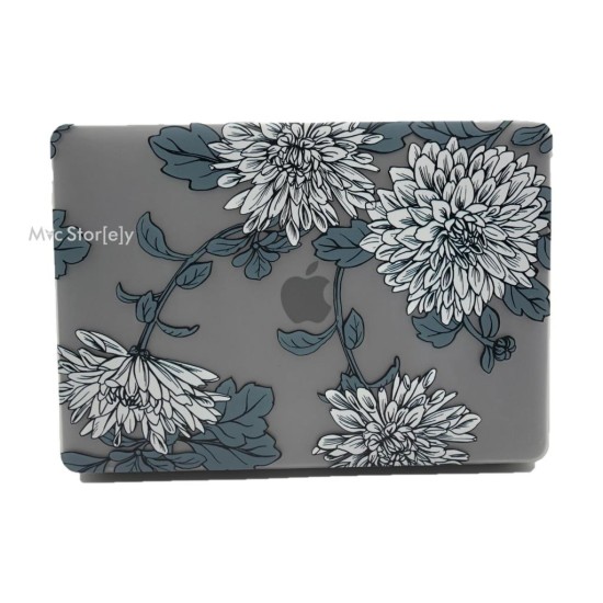 MacBook Air 13 Kılıf M1 Mat TPU Lazer Baskılı İnce Hafif Darbe Çizik Koruma A1932 A2179 A2337 Uyumlu