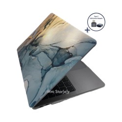 MacBook Air 13 Kılıf M1 Mat TPU Lazer Baskılı İnce Hafif Darbe Çizik Koruma A1932 A2179 A2337 Uyumlu