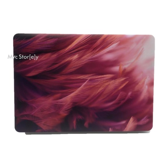 MacBook Air 13 Kılıf M1 Mat TPU Lazer Baskılı İnce Hafif Darbe Çizik Koruma A1932 A2179 A2337 Uyumlu