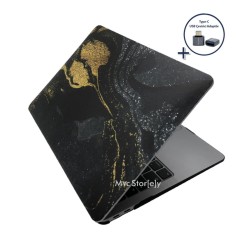 MacBook Air 13 Kılıf M1 Mat TPU Lazer Baskılı İnce Hafif Darbe Çizik Koruma A1932 A2179 A2337 Uyumlu