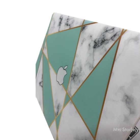 MacBook Air 13 Kılıf M1 Mat TPU Lazer Baskılı İnce Hafif Darbe Çizik Koruma A1932 A2179 A2337 Uyumlu