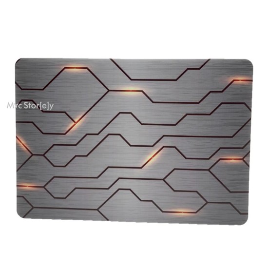 MacBook Air 13 Kılıf M1 Mat TPU Lazer Baskılı İnce Hafif Darbe Çizik Koruma A1932 A2179 A2337 Uyumlu