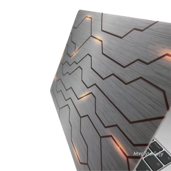 MacBook Air 13 Kılıf M1 Mat TPU Lazer Baskılı İnce Hafif Darbe Çizik Koruma A1932 A2179 A2337 Uyumlu