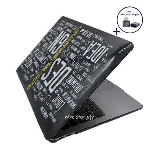 MacBook Air 13 Kılıf M1 Mat TPU Lazer Baskılı İnce Hafif Darbe Çizik Koruma A1932 A2179 A2337 Uyumlu